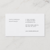 レディースエレガントラ伝統的イトグレー 名刺 (裏面)
