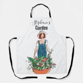 レディースガーデニング花 エプロン (正面)