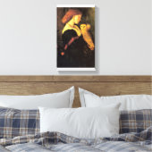 レディースクリークフクロウ絵画アンティーク キャンバスプリント (インサイチュ (寝室))