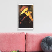 レディースクリークフクロウ絵画アンティーク キャンバスプリント (インサイチュ (リビング))