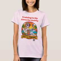 レディースクルーズが私の一番好きな趣味 フロントプリントTシャツ