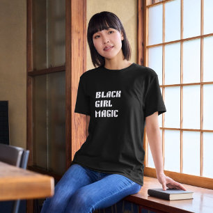 レディースグラフィックTシャツティートップのブラックヒストリ Tシャツ