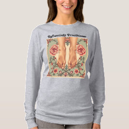レディースグレーリフレクソロジー開業医Tシャツ Tシャツ