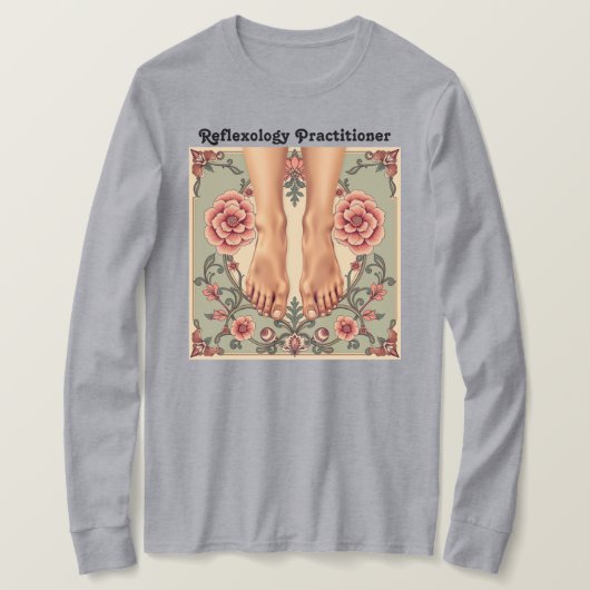 レディースグレーリフレクソロジー開業医Tシャツ Tシャツ (デザイン正面)