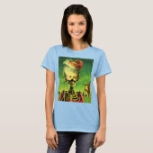 レディースゴシックSkeleton Camouflage Tシャツ (正面フル)