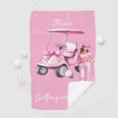 レディースゴパーソナライズされたルフスタイルゴルフタオル ゴルフタオル (インサイチュ)