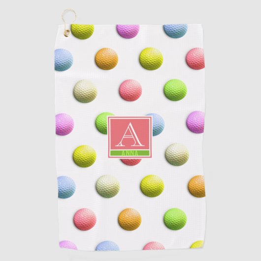 レディースゴモノグラムのルフトゴルフタオル ゴルフタオル (正面)