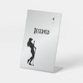 レディースゴルファー予約 台座サイン (正面)