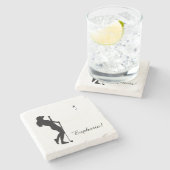 レディースゴルファー ストーンコースター (横)