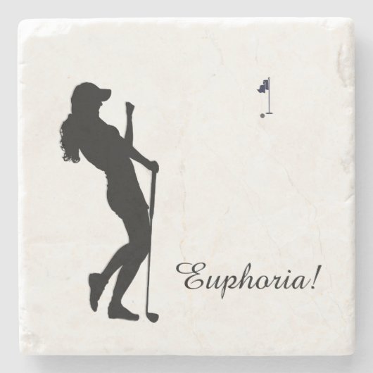 レディースゴルファー ストーンコースター (正面)