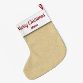 レディースゴルファー ラージクリスマスストッキング (裏面 (吊り時))