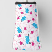 レディースゴルフクラブパターカバーハート ゴルフヘッドカバー (回転90)