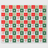 レディースゴルフクリスマスホリデーギフト ラッピングペーパー (フラット)