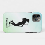 レディースゴルフグリーン Case-Mate iPhoneケース (裏面(横))
