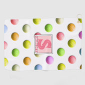 レディースゴルフゴモノグラムのルフタオル ゴルフタオル (横)