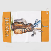 レディースゴルフタカスタマイズオル ゴルフタオル (横)