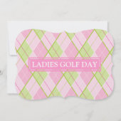 レディースゴルフデイ企業のグループイベント招待 招待状 (裏面)