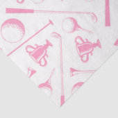 レディースゴルフピンクグリーンホワイトゴ名門私立校風のーフ 薄葉紙 (詳細)