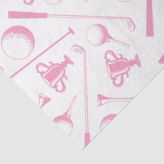 レディースゴルフピンクグリーンホワイトゴ名門私立校風のーフ 薄葉紙 (詳細)