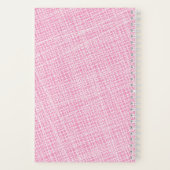 レディースゴルフピンクグリーンホワイトボールティー名 ノートブック (裏面)