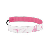 レディースゴルフピンクグリーンホワイト名門私立校風の アスレチックヘッドバンド (左)