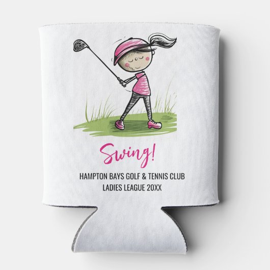 レディースゴルフリーグカスタマイズクーラーボックス 缶クーラー (裏面)