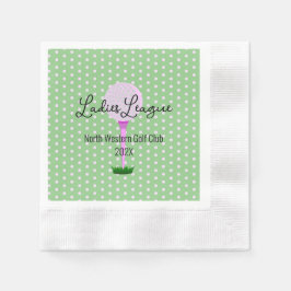 レディースゴルフリーグゴルフパーティー 縁ありカクテルナプキン