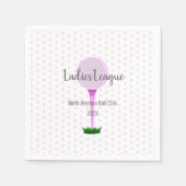 レディースゴルフリーグパーティーナプキン スタンダードカクテルナプキン (正面)
