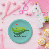 レディースゴルフリーグパーティー紙プレート ペーパープレート (パーティー)