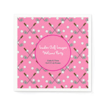 レディースゴルフリーグパーティー紙