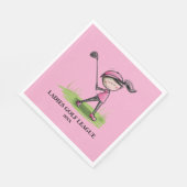 レディースゴルフリーグパーティー スタンダードランチョンナプキン (角)