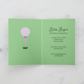 レディースゴルフリーグパーティー 招待状 (内部)