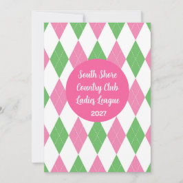 レディースゴルフリーグ招待状 招待状