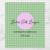 レディースゴルフリーグ/ゴルフクラブ ワインラベル (シングルラベル)