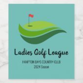 レディースゴルフリーグ/赤旗 ワインラベル (シングルラベル)