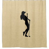 レディースゴルフレザールック シャワーカーテン (正面)