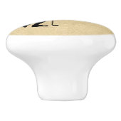 レディースゴルフレザールック セラミックノブ (側面)