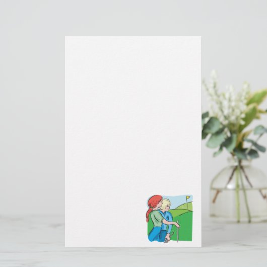 レディースゴルフ 便箋 (スタンド正面)