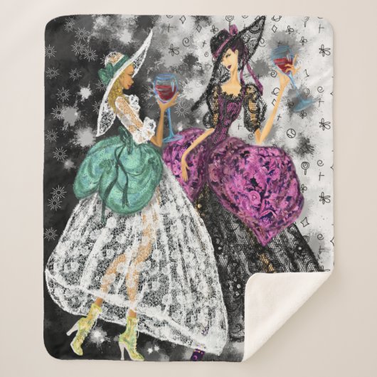 レディースシェラモダンパブランケット シェルパブランケット (正面)