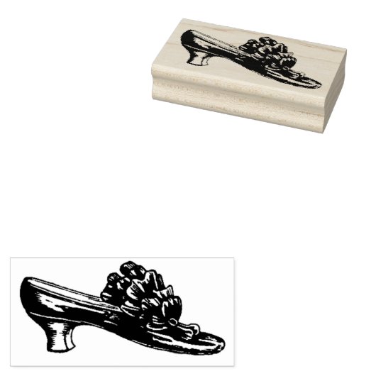 レディースシューゴムビクトリアンアートスタンプ ラバースタンプ (押印)