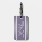 レディーススタイリッシュでパーソナライズなシルエットの荷物のラベル ラゲッジタグ (裏面縦)