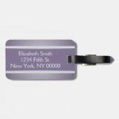 レディーススタイリッシュでパーソナライズなシルエットの荷物のラベル ラゲッジタグ (裏面横)