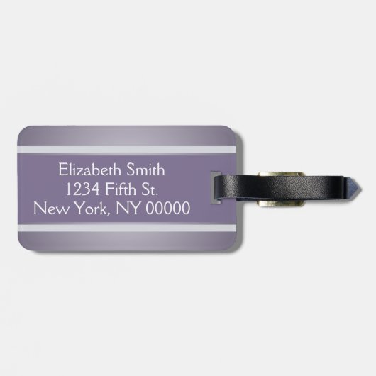レディーススタイリッシュでパーソナライズなシルエットの荷物のラベル ラゲッジタグ (裏面横)