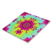 レディースステートメントピンクフローラチンツタイル タイル (側面)