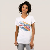 レディースツアーTee – ライトシャツ用の暗い文字 Tシャツ (正面フル)