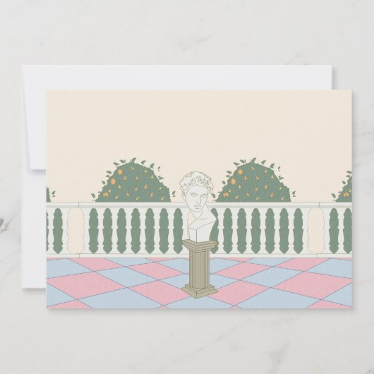 レディースティーガーデン卒業 招待状 (裏面)