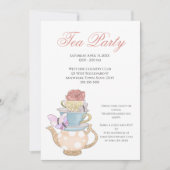 レディースティーパーティーアイディア 招待状 (正面)