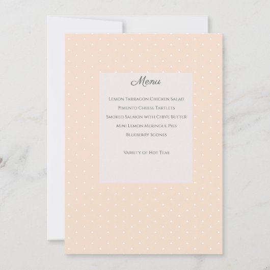 レディースティーパーティーアイディア 招待状 (裏面)