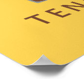 レディーステニスレトロスタイル ポスター (角)