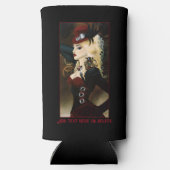 レディーステームパンクビクトリアンレッド スリム缶クーラー (裏面)